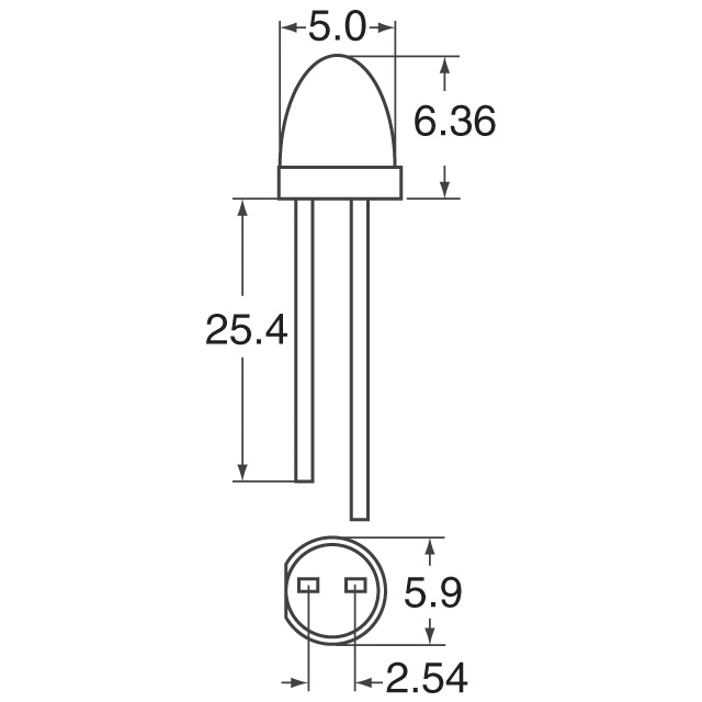 HLMP-3366 Broadcom Limited  LED Indication - Discrete